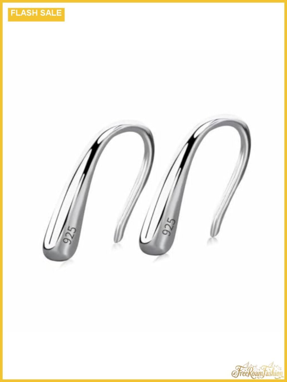 Teardrop Drop Dangle Earrings 14K White Gold Plated Sterling Silver